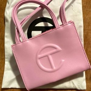 Small Gently Used Bubble Pink Telfar Bag